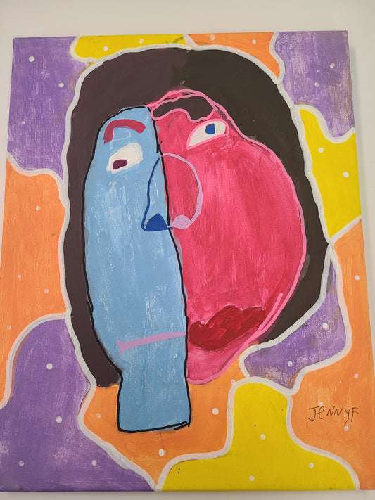Jenny F. Picasso Inspired Self-Portrait