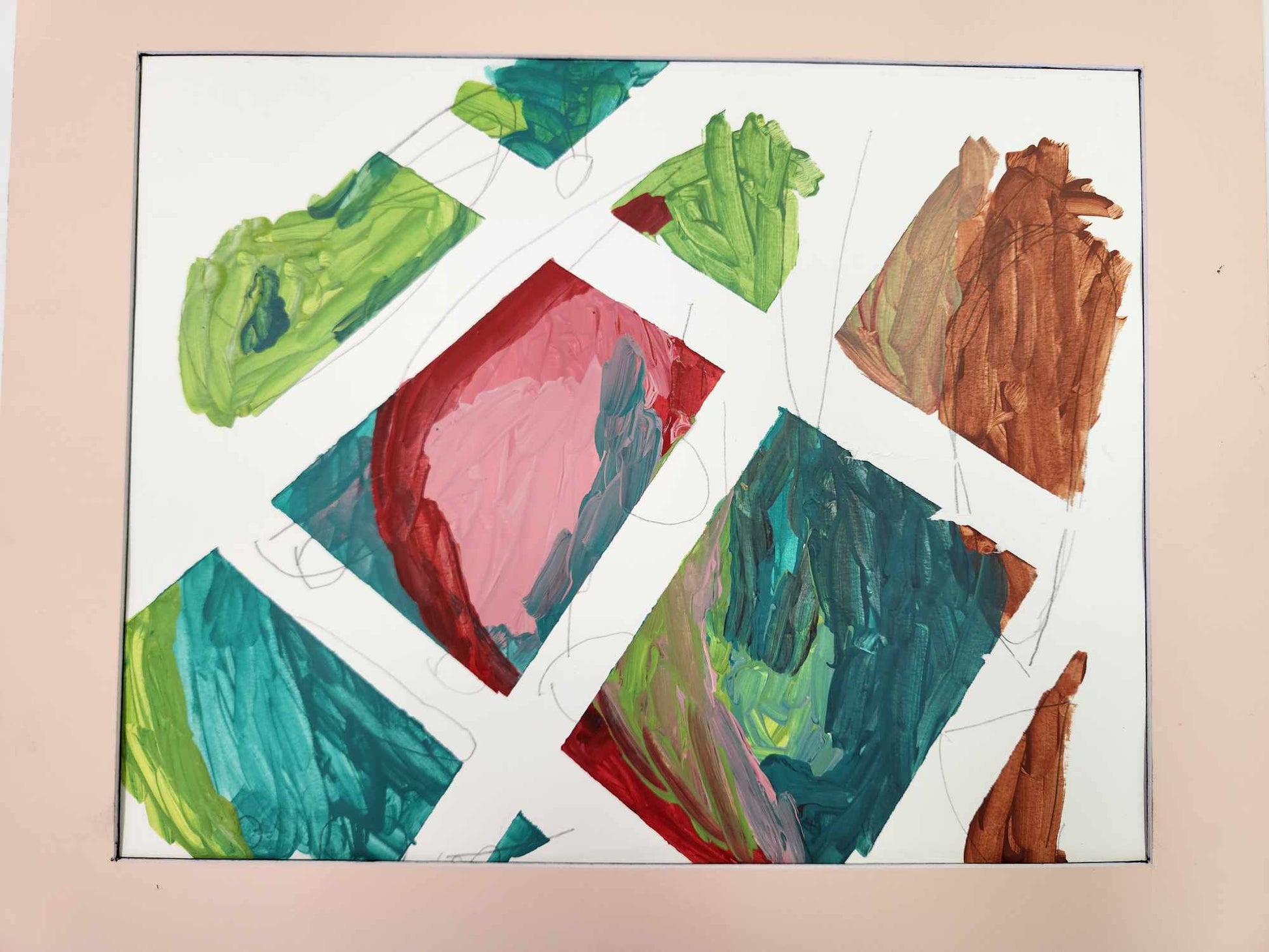 Phil H. Abstract Acrylic Painting