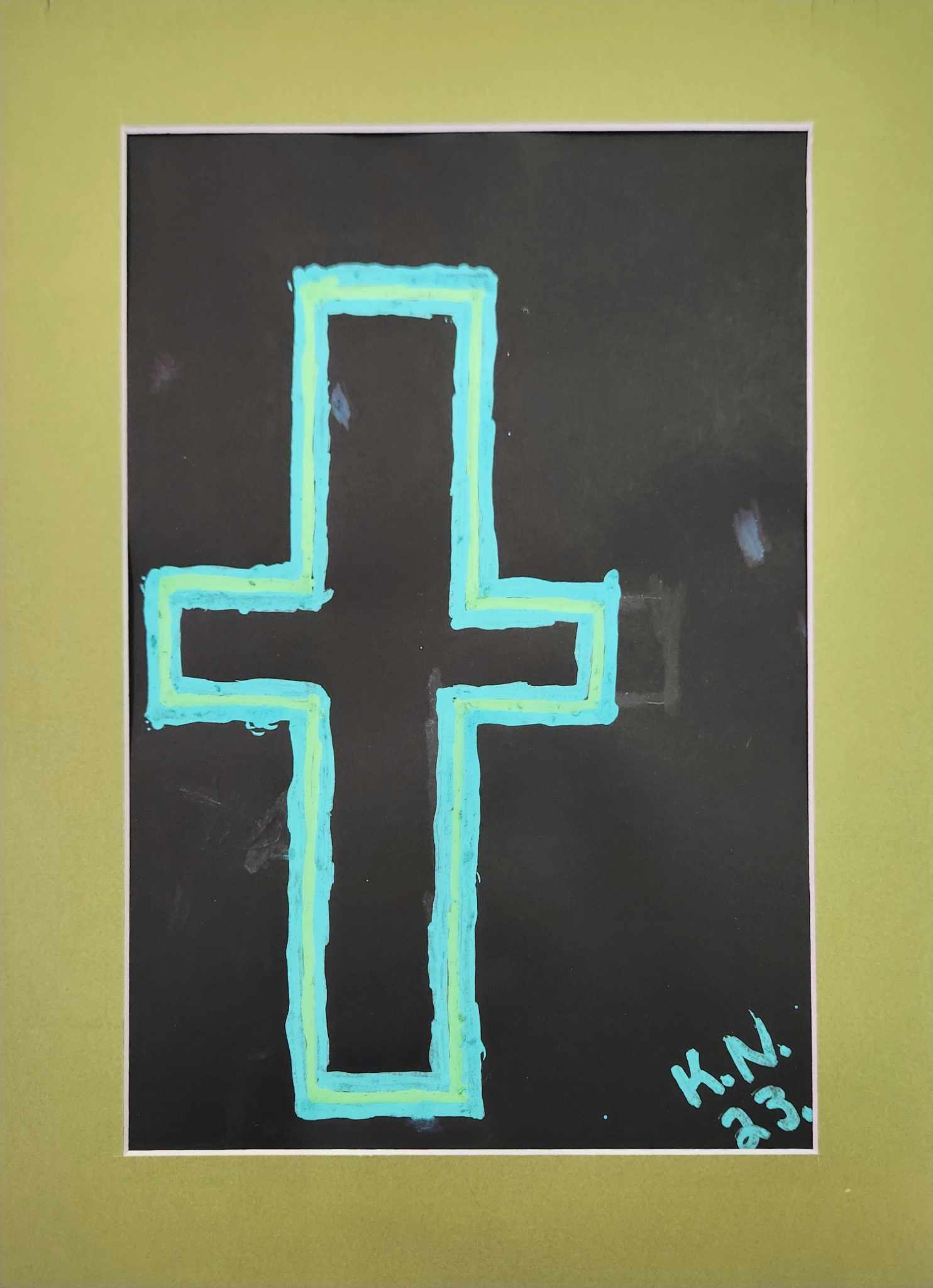 Katrina N. Glowing Acrylic Painting