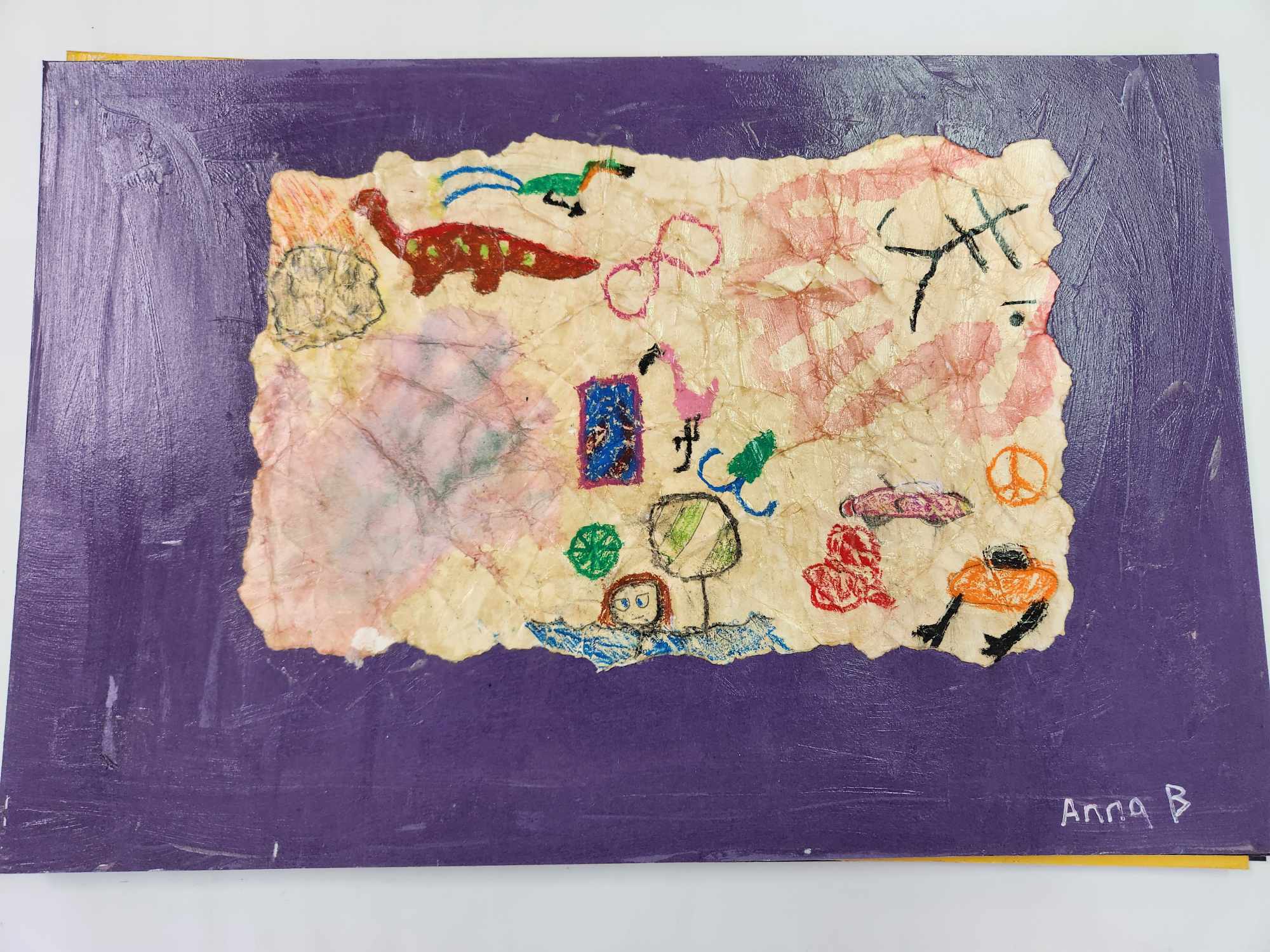 Anna B. Chalk Pastel Cave Art