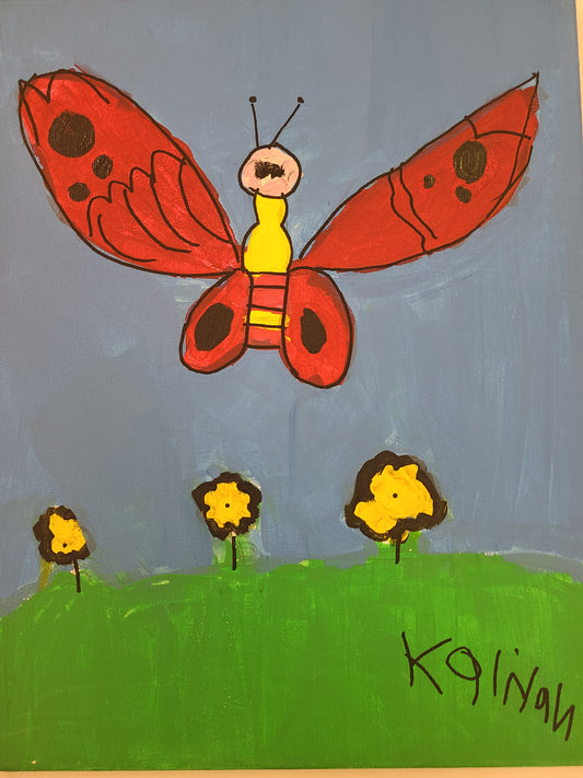 Kaliyah S. Butterfly Painting
