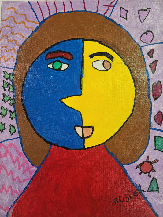 Rose K.  Picasso Inspired Self-Portrait
