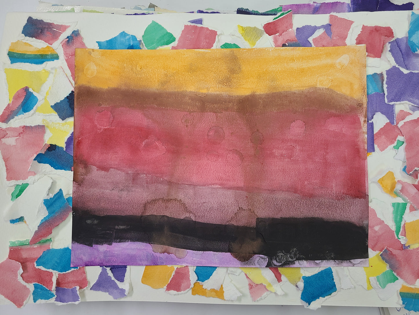 Kaliyah S. Torn Paper Landscape