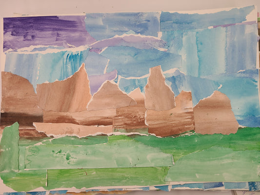 Chris R. Torn Paper Landscape