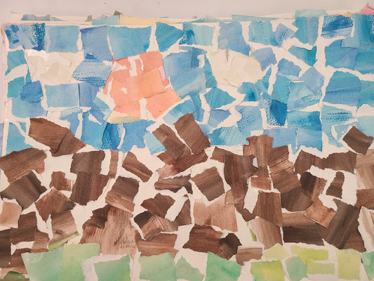 John G.  Torn Paper Landscape