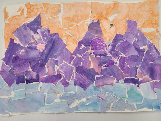 Melvina S. Torn Paper Landscape