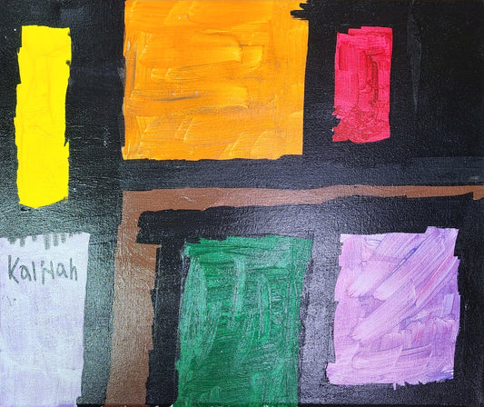 Kaliyah S. Abstract Square Painting