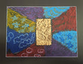 Metal Tooling/Oil Pastel Mixed Media-RK