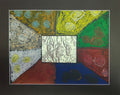 Metal Tooling/Oil Pastel Mixed Media-EA
