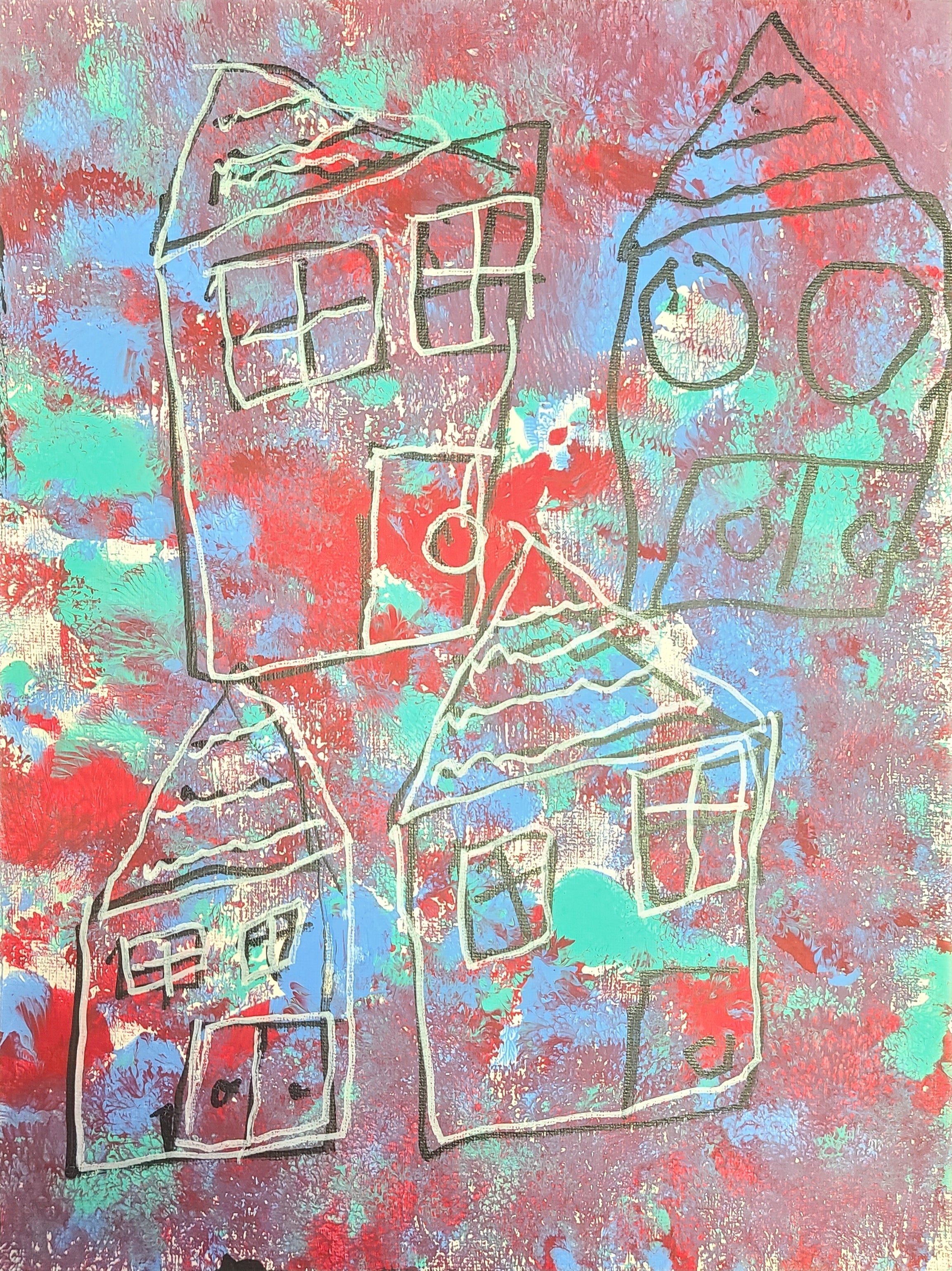 Layered Cityscape Painting-SK