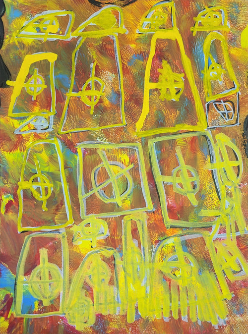 Layered Cityscape Painting-SL