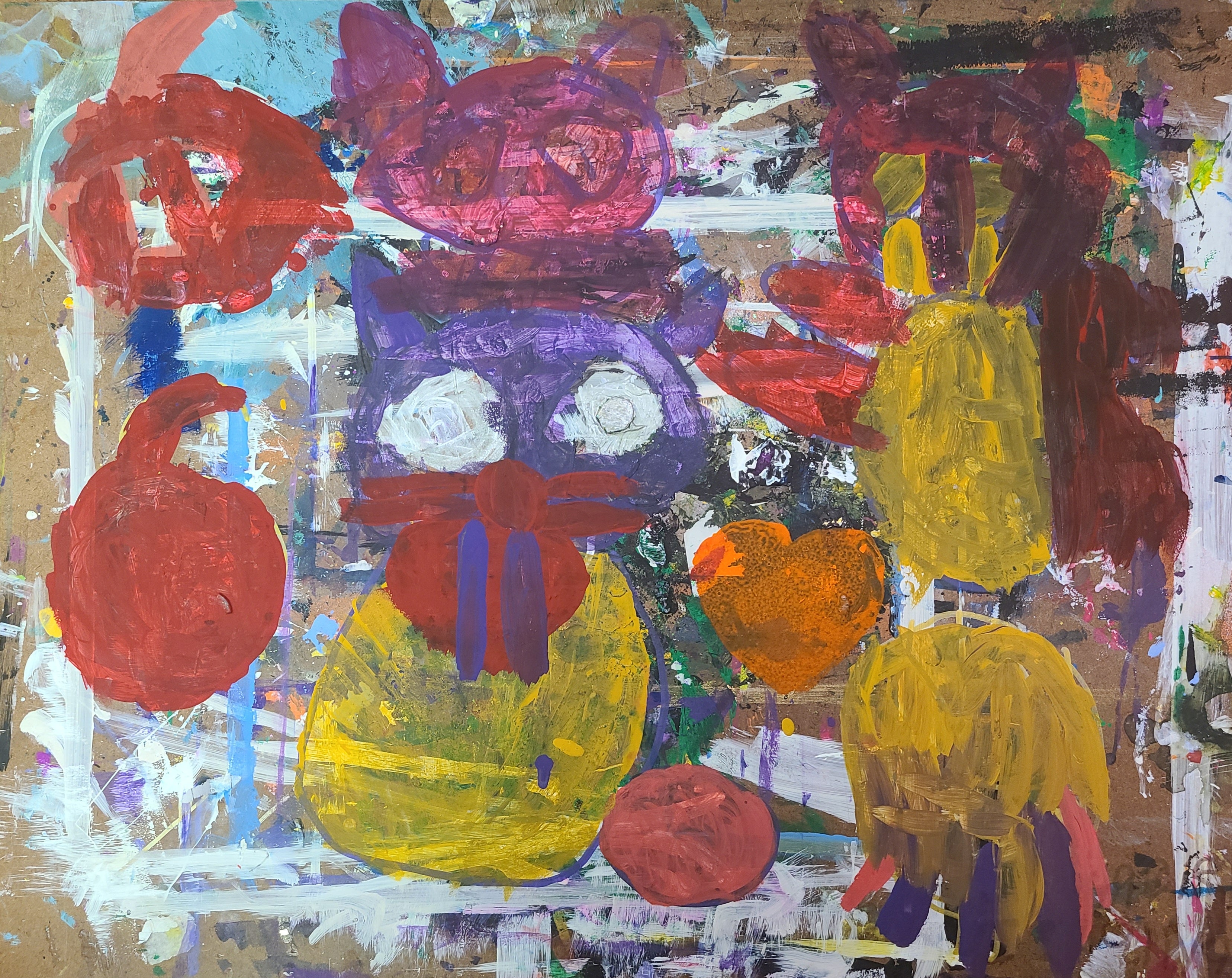 Basquiat at Bost Graffiti Inspired Painting- EA