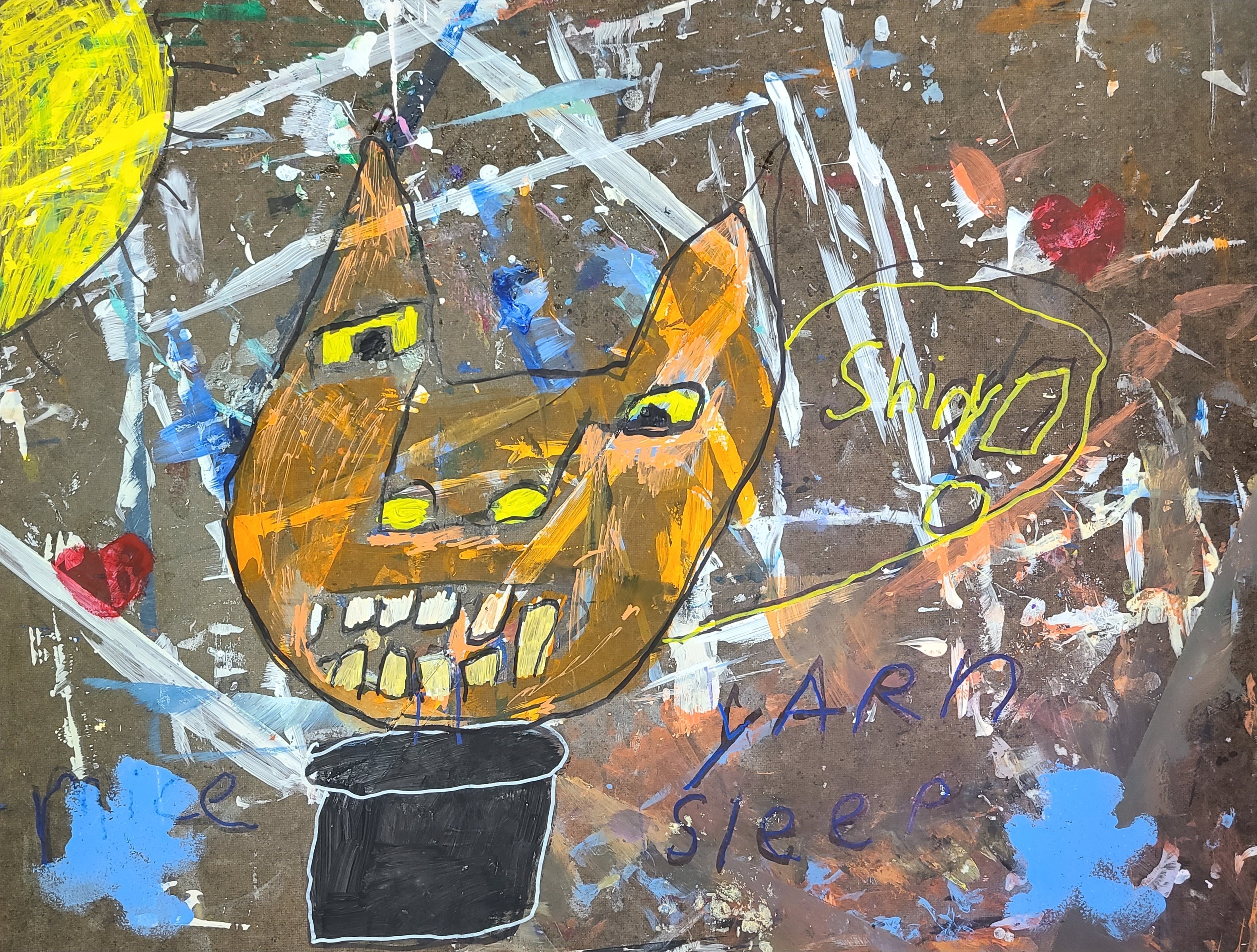 Basquiat at Bost Graffiti Inspired Painting- SK