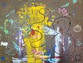 Basquiat at Bost Graffiti Inspired Painting- SM