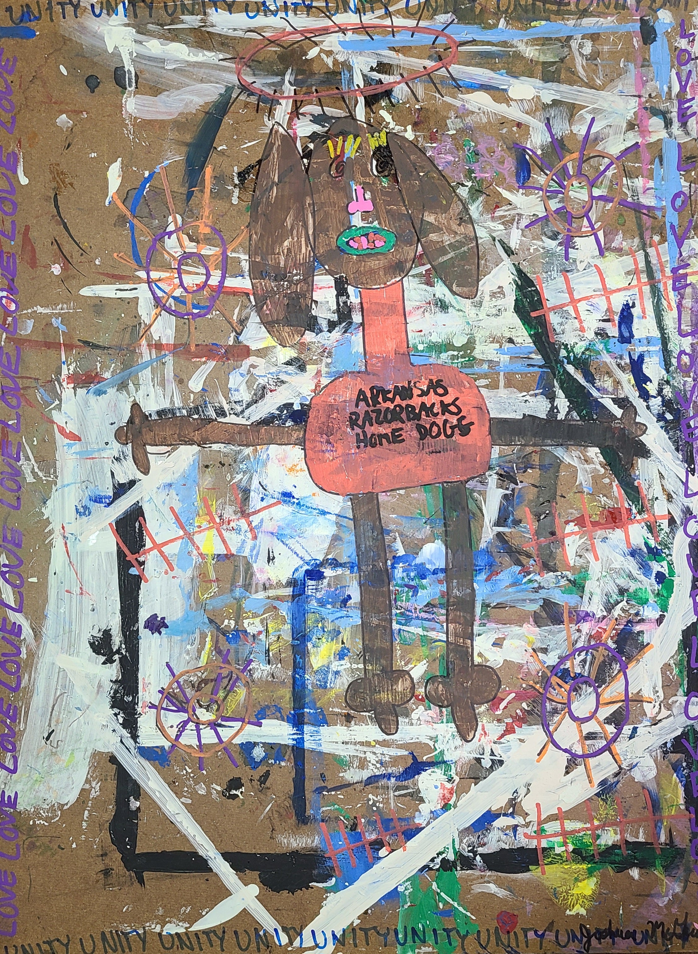 Basquiat at Bost Graffiti Inspired Painting- JM