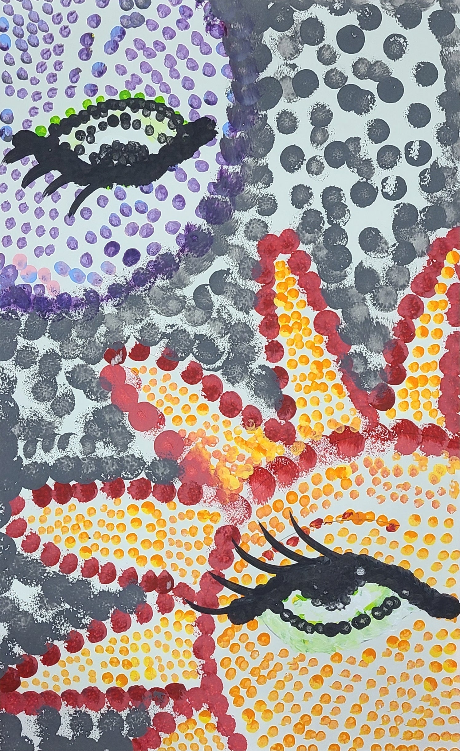 Pointillism Sun and Moon CT
