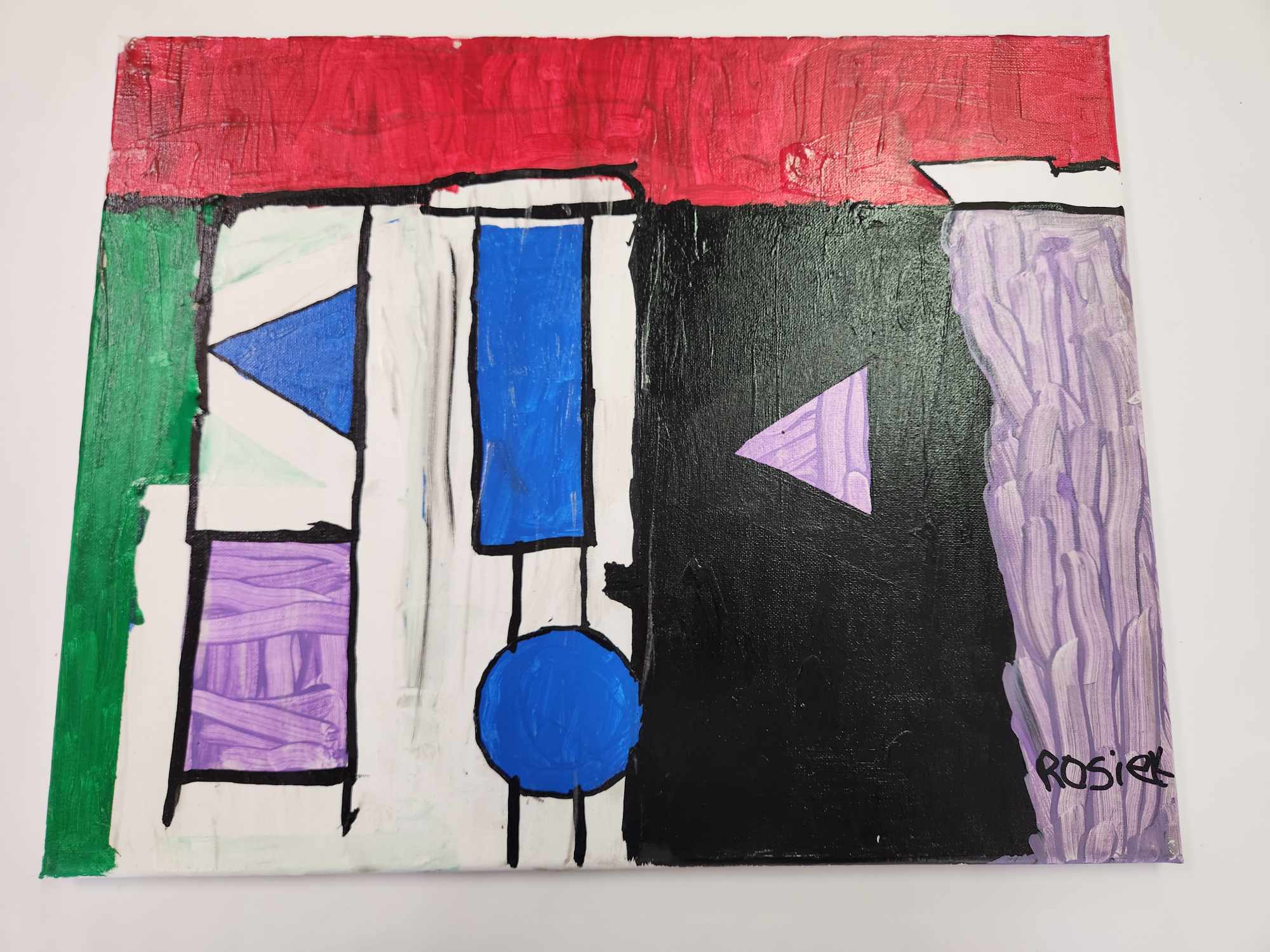 Rosie K. Abstract Acrylic Painting