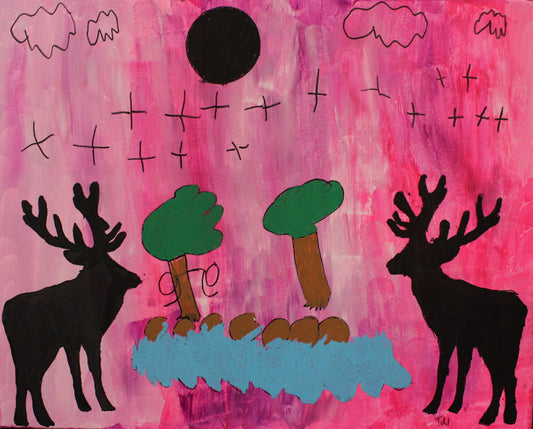 Todd D. Deer Silhouette Painting