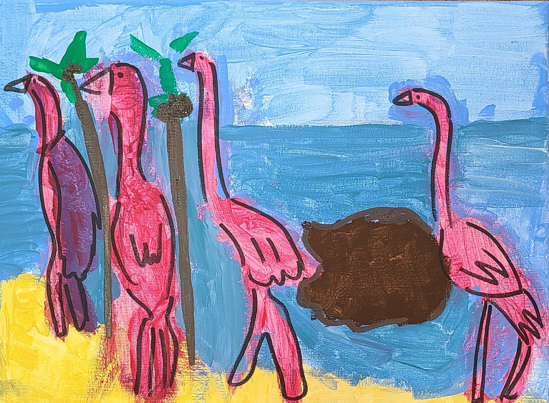 Flamingo Painting KS