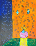 Room with Flower Vase Painting HN