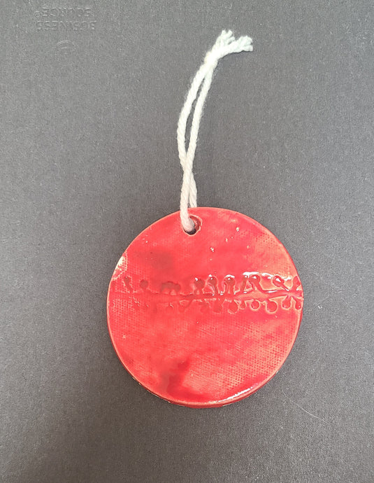 S Loftin #2292 Red Ornament